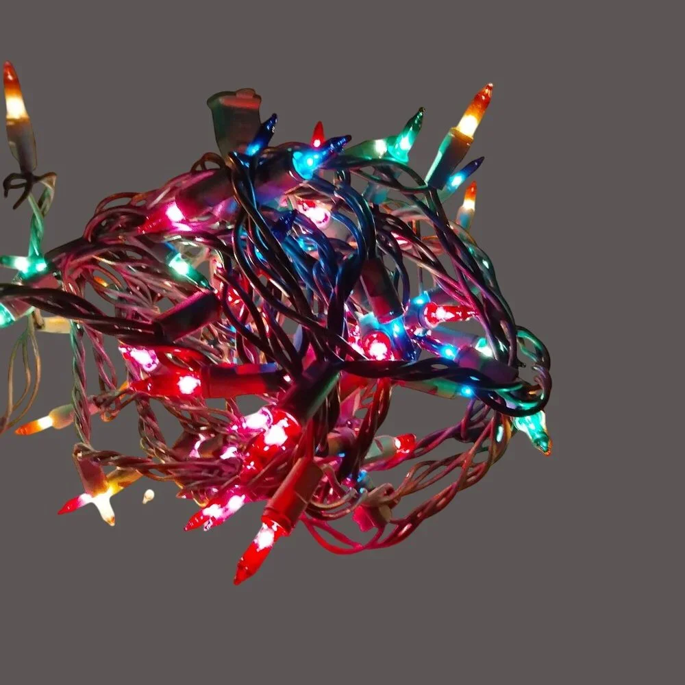 22 Ft Multicolor Mini String Lights Plug Indoor Outdoor Patio Beach Christmas